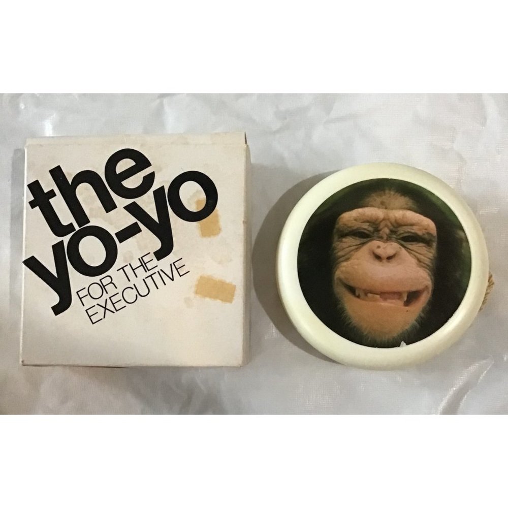 Vtg Giant YoYo For the Executive Monkey Life’s Ups Downs 80s Toy i